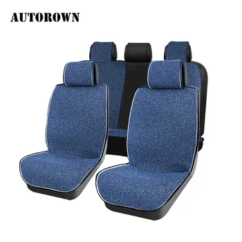 

AUTOROWN Flax Automobile Seat Covers Universal Size Car Interior Accessories Four Season Brand Classics Seat Covers 5 Color