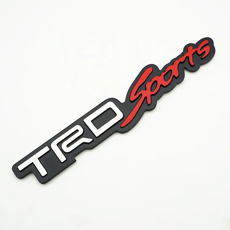 Подходит для Toyota trdsports алюминиевый сплав модифицированный бампер наклейки trdsportivo матовая алюминиевая маркировка