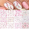 Spring Sakura Nail Water Stickers Pink Cherry Blossoms Decals Flowers Leaf Tree Summer Nails Art Decoration Sliders BEA1621-1632 ► Photo 1/6