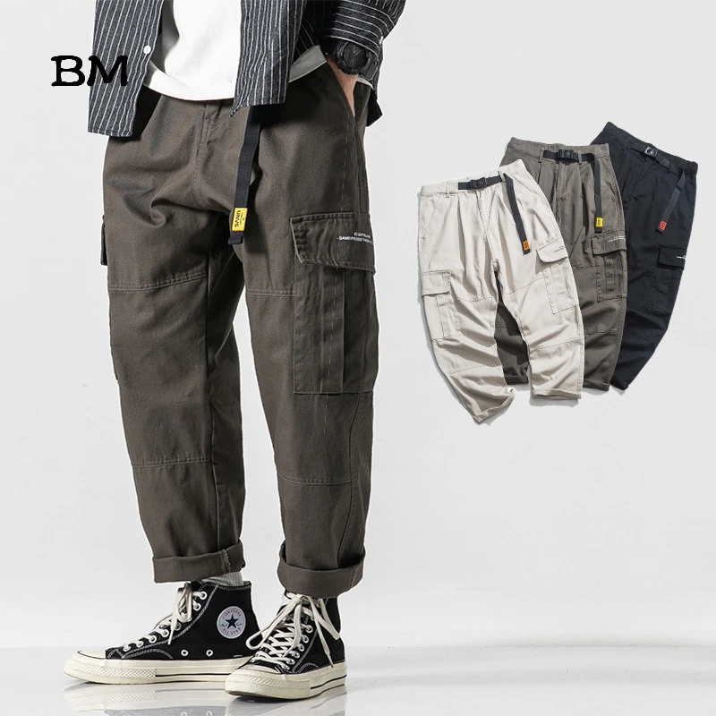 

Streetwear Cargo Pants Men Harajuku Clothing 2020 Kpop Korean Style Clothes Overalls Fashions High Quality Trousers Male