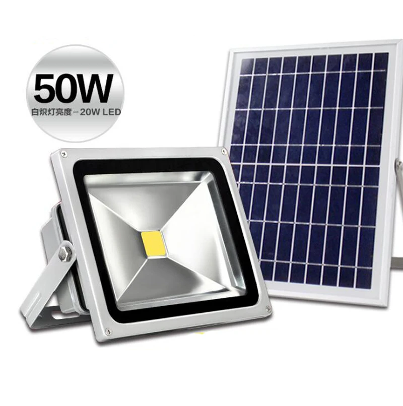 

4PCS/Lot 30W 50W Solar Power LED Flood Light LED Reflector Light Solar Panel Spotlight Outdoor Lighting Garden Lamp