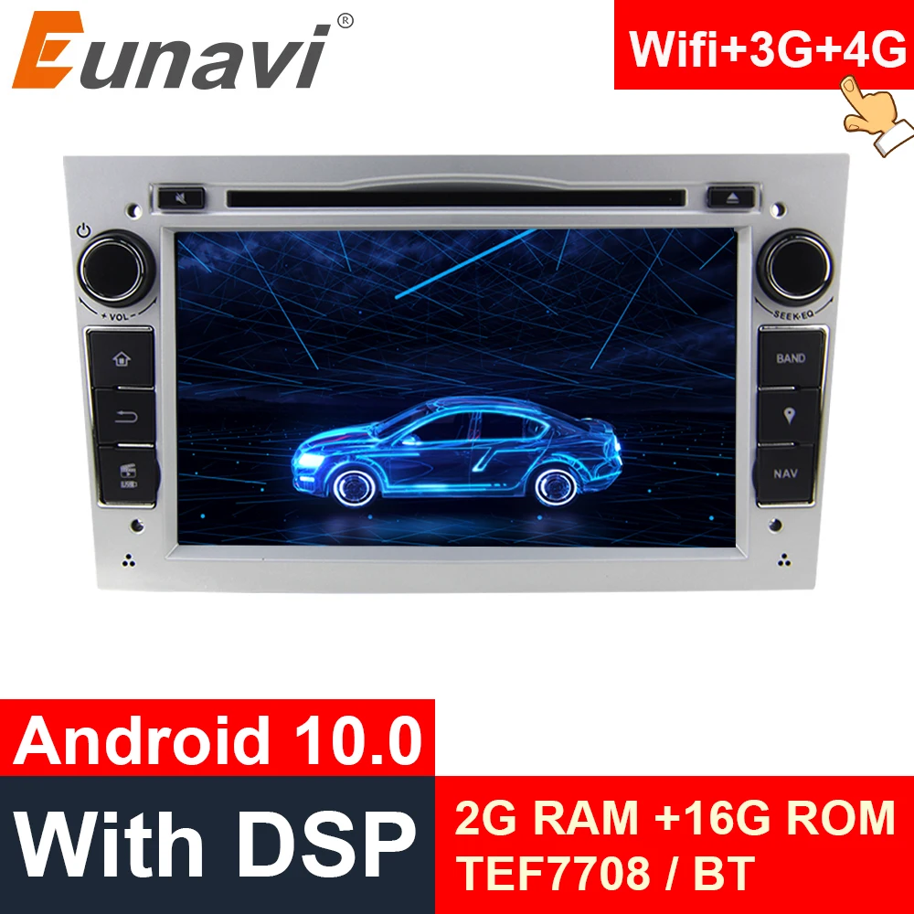 Eunavi 2Din Android 10 автомобильный DVD GPS радио мультимедиа для Opel Astra H G J Antara vectra c b Vivaro astra