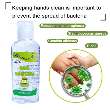 

60ML Disposable Hand Sanitizer Household Cleaner Hand Wash Free Fast Travel Portable Anti-Bacteria Moisturizing Gel Cleaner