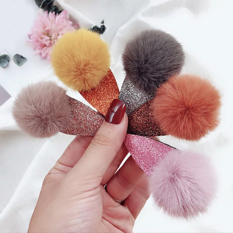 lærred Vær stille Håndbog Baby Cute Pom Pom Hair Clip Women Soft Sweet Faux Fur Simple Ball BB Clip  Hairpins Hair Accessories Clips Kids Children Girl|Women's Hair  Accessories| - AliExpress