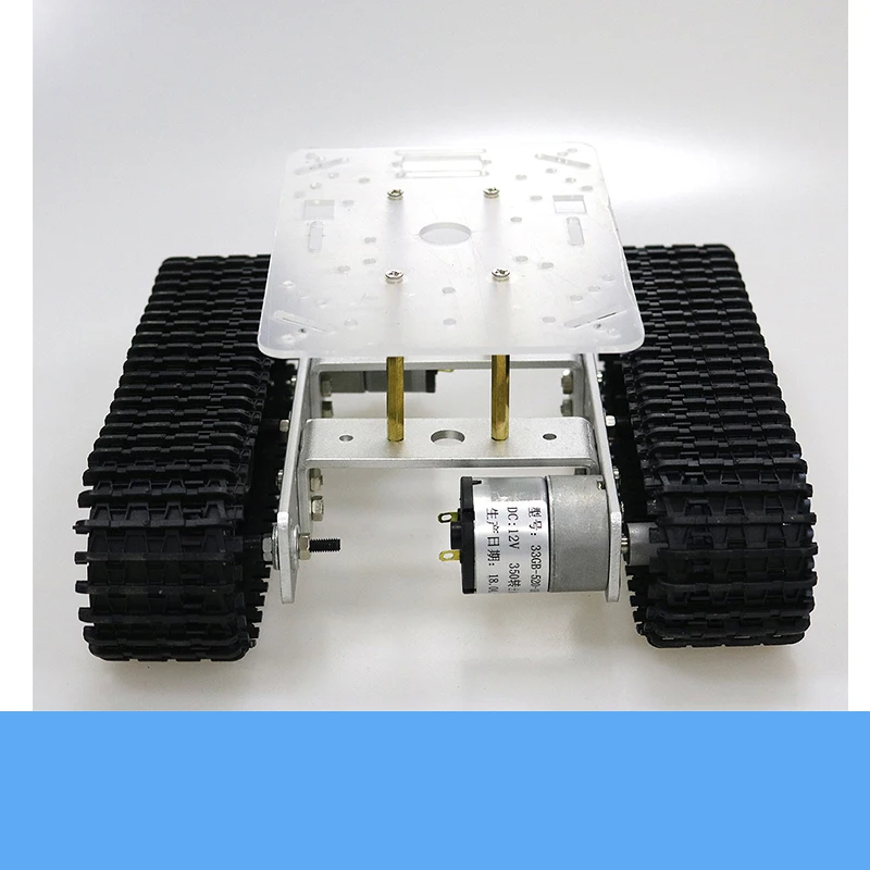 DIY Metal Tank Chassis Mini TP100 Smart Crawler Robot Platform High Torque Motor With Encoder Free Acrylic Panel For Arduino/UNO