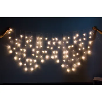 

2x1m Waterproof Led Wedding Fairy String Light Christmas Light 104 Led Fairy Light For Garden Party Curtain Decoration