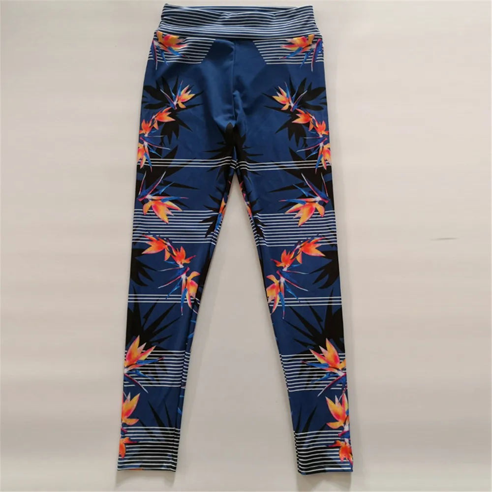 Maple Leaf Print Leggings Sport Women Fitness Push Up Workout Casual Pants Trousers Running Legging Sexy Elastic Slim Yoga Pants
