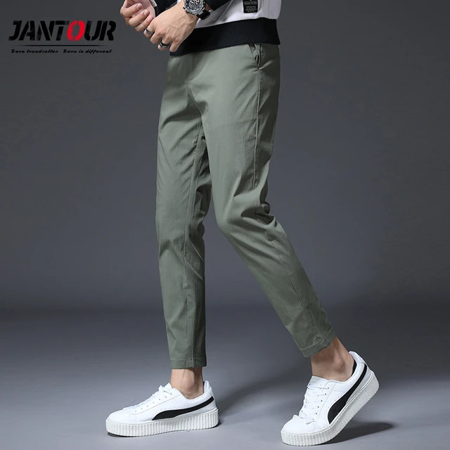 Size 13 Tech Pants Men Casual Versatile Fashion Trousers Pant Pants Soild  Color Slim Fit Small Feet Suit Trousers - Walmart.com