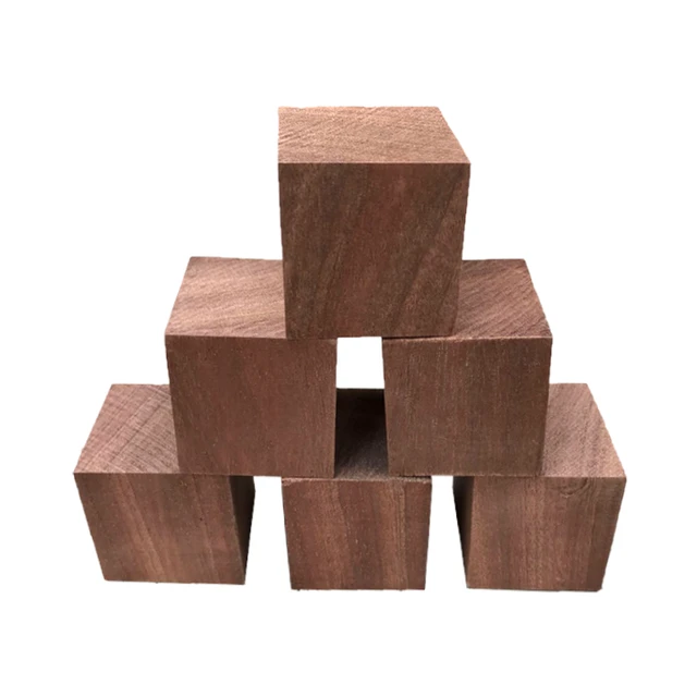 5/10/20/30 pcs cubo di legno di Sapele 2/2/5/5 cm blocco