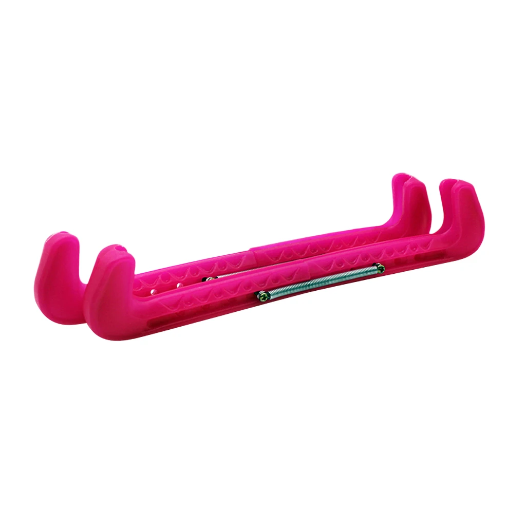 2 Pairs Adjustable Figure Skating Ice Skate Blade Guards / Covers, Pink