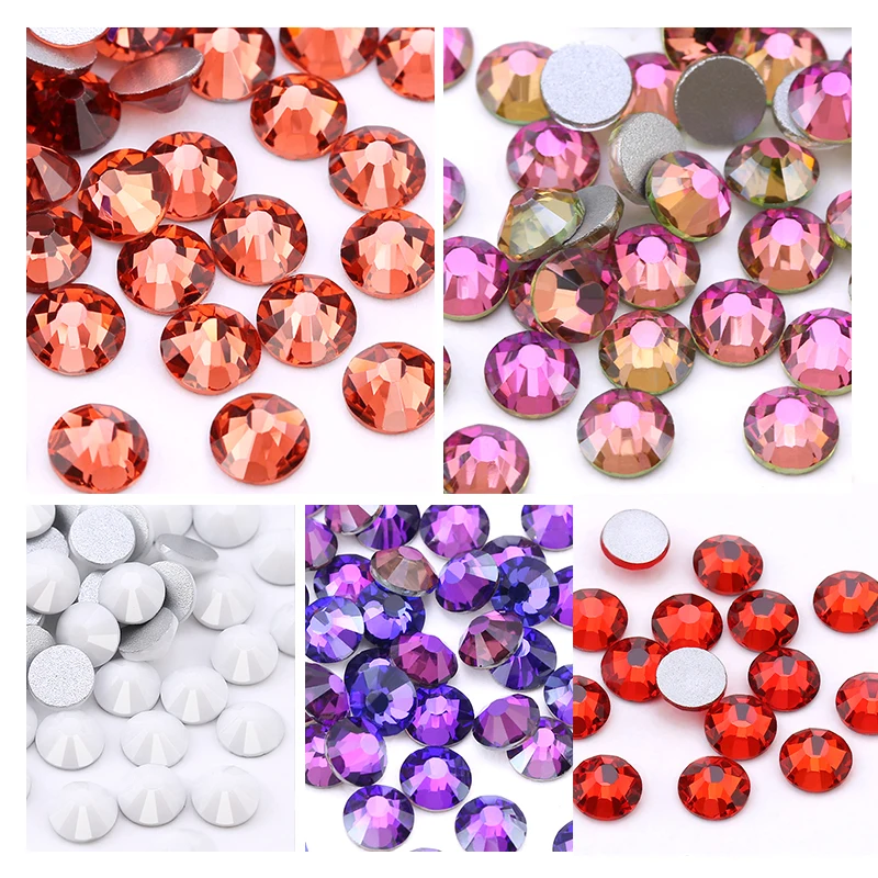 1440pcs/pack SS20 4.8-5.0mm Crystal Amethyst Color with glue on ...