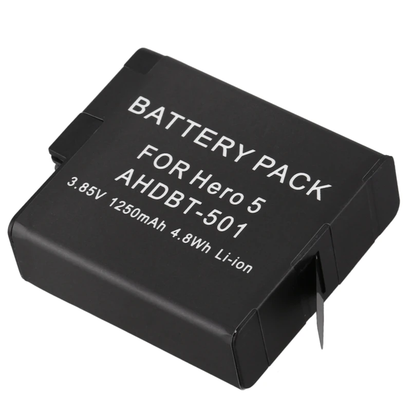 AAAE Top-1250mAh AHDBT-501 батарея для GoPro Hero 5 черный Hero5 количество батарей: 1 х AHDBT-501 батарея