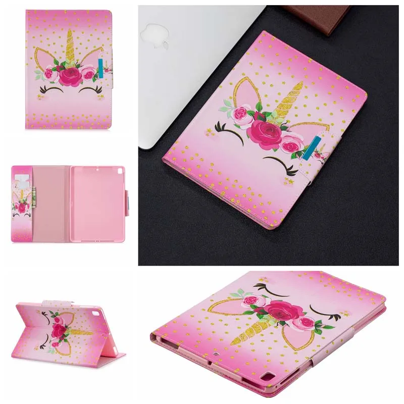 Case Чехол для Apple iPad Air 1, 2, iPad 5, 6, 7, 8, 9, iPad 9,",, Pro, 9,7, чехол, кожаный чехол с подставкой, авто пробуждение, спящий чехол - Цвет: Case
