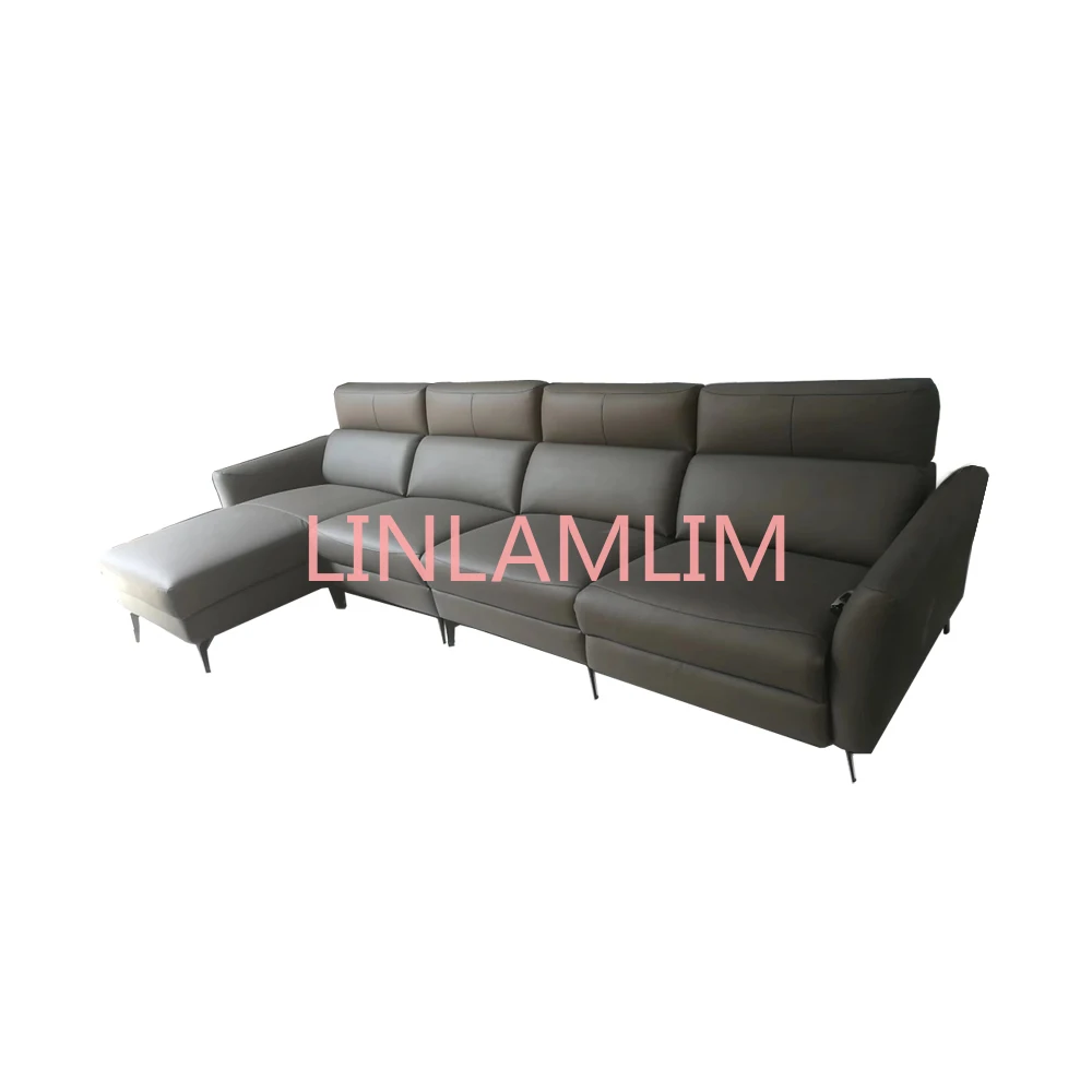 

electric recliner relax massage theater living room Sofa functional genuine leather couch L shape corner sofa Nordic modern дива