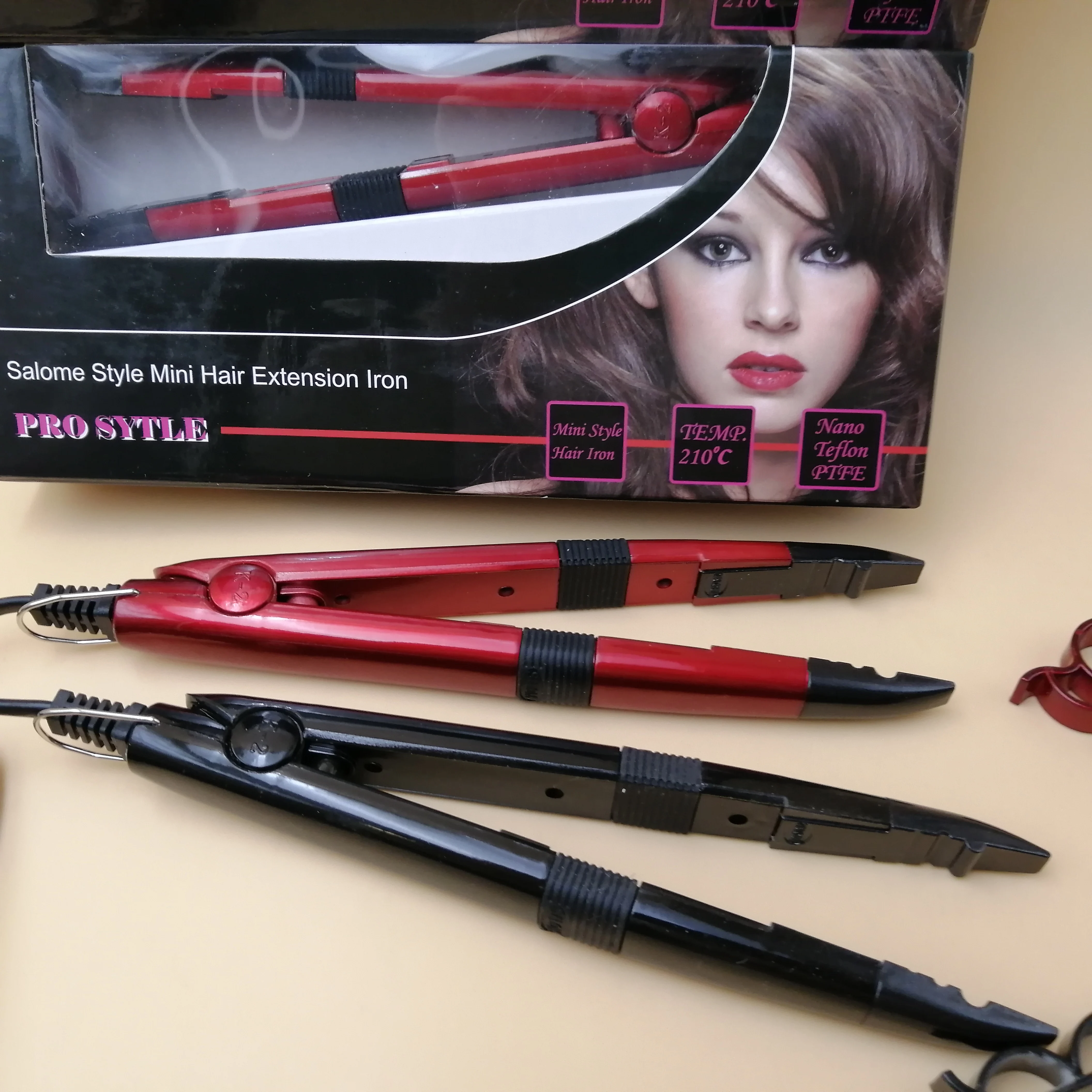 Salome style Heat Keratin Tools Mini mini hair extension iron