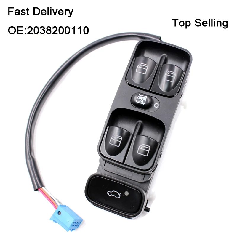 OEM A2038200110 2038200110 2038210679 a203821067 переключатель стеклоподъемника для MERCEDES W203 C-CLASS C320 передний левый