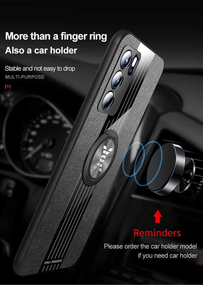 Phone Case For OPPO Reno 6 5 A74 F19 K9 A54 F19 PRO PLUS Realme V13 X7Pro GT find X3 Pro Cover Ultra Soft Fabric TPU Back Funda