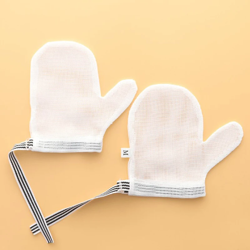 1 Pair Baby Prevent Bite Fingers Nails Glove Children Infant Anti Biting Eat Hand Protection Gloves for Toddle Kids Harmless Set born baby accessories	