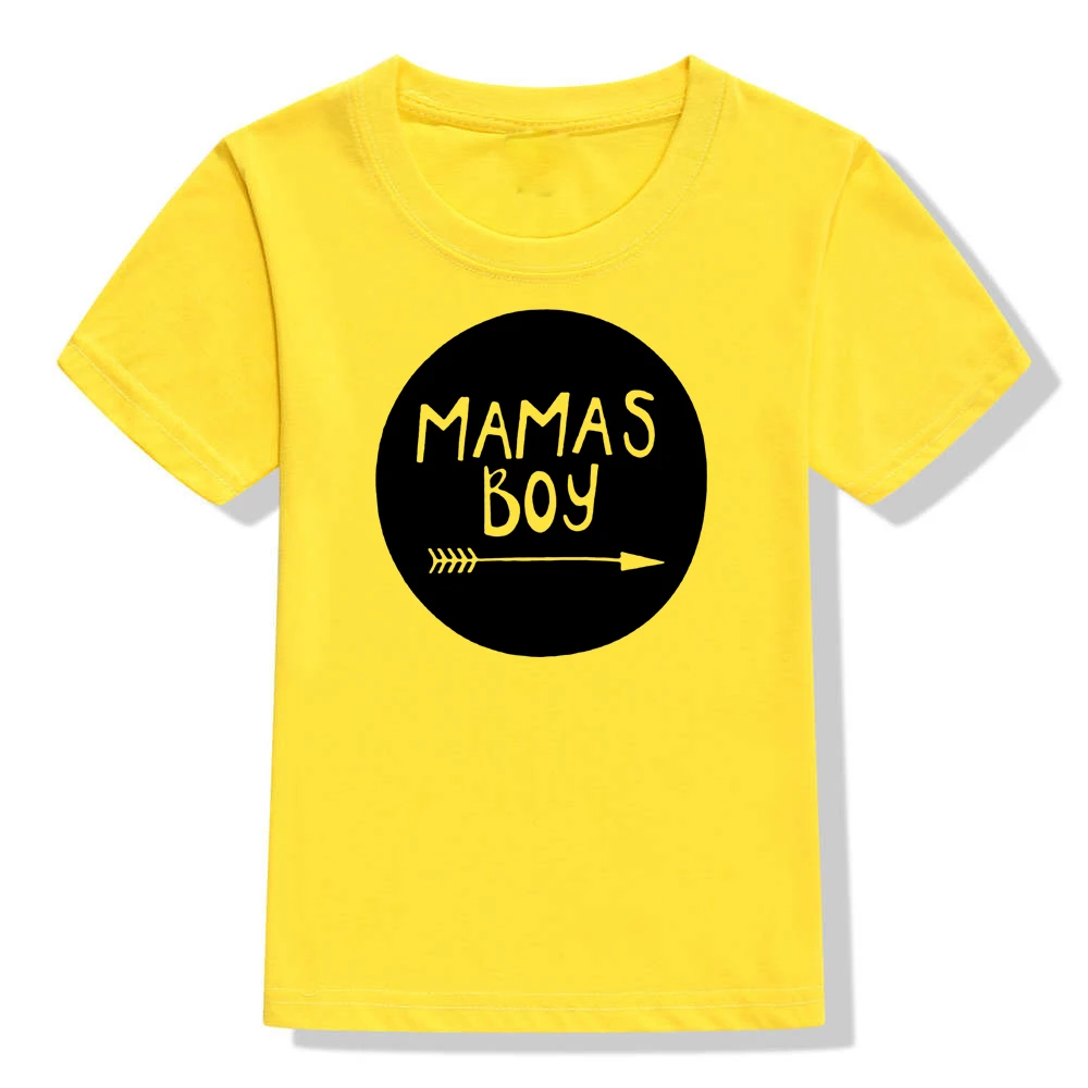 52F5-KSTYE- Модная Детская футболка с принтом «Mamas Boy»; футболка с короткими рукавами для маленьких мальчиков; Детские повседневные футболки с буквенным принтом; одежда - Цвет: 52F5-KSTYE-