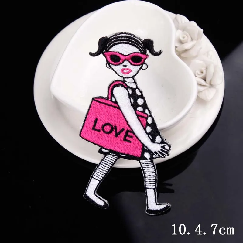 Anime Girl Patch Embroidered Patches For Clothing Iron On Patches