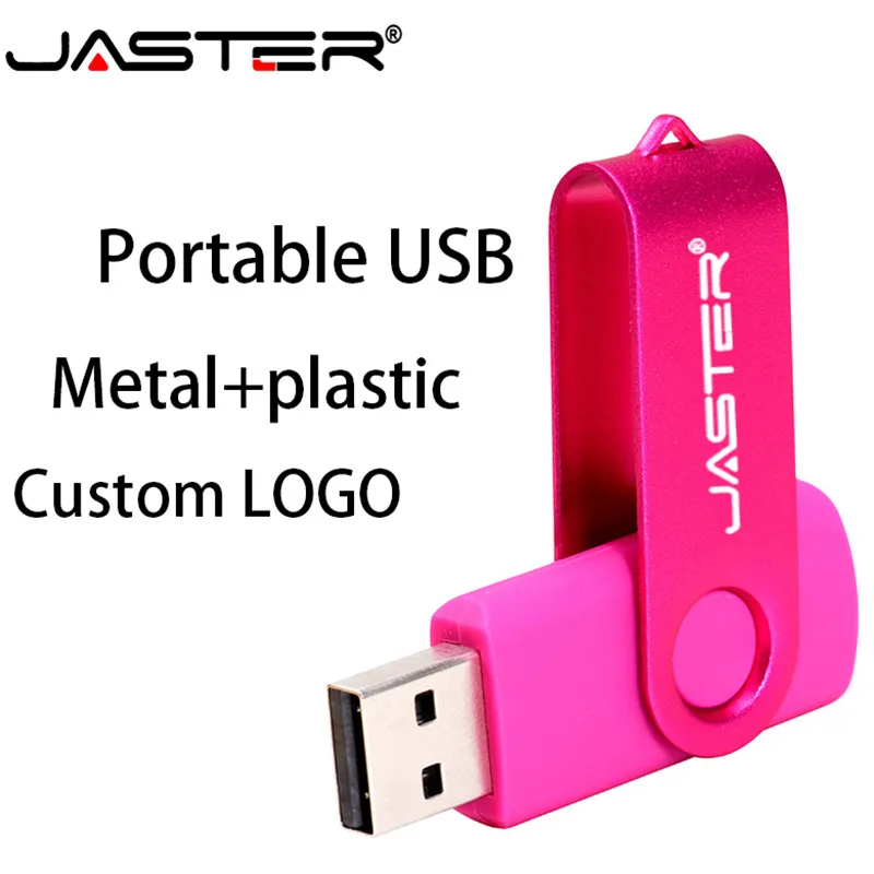 JASTER модный пластиковый вращающийся внешний накопитель USB 2 0 Флешка 4 ГБ 8 16 32 64 флэш