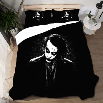 

Joker Home Textiles Bed Linen Skull Luxury Ropa De Cama Luxury Gift Sabanas King Size Bedding Set Parure De Lit Bed Linen Poplin