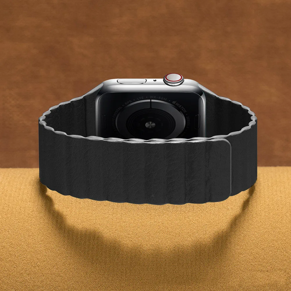 Ремешок для часов Apple Watch 5/4 42 мм 44 официальная Магнитная кожаная Петля iwatch 3/2/1 38 40