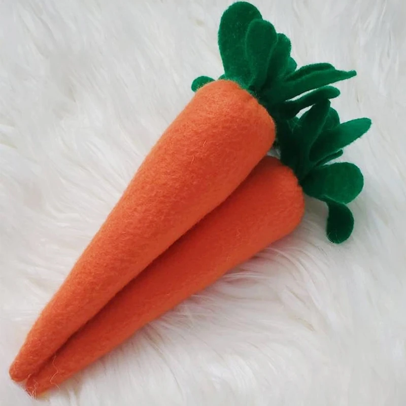 Food Photography Props Vegetable Ornaments Non Woven Carrot Easter Decorations Carrot Party Decorations Artificial Fruits Easter Toys Gift Garden Decoration