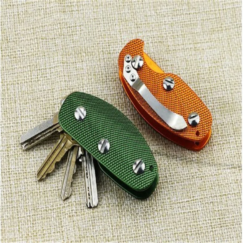 

Aluminium Smart Key Holder Clip Keys Folder Multi-function Keyring Housing EDC Convenient Practical Pocket Tools