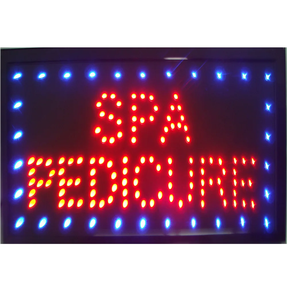 CHENXI Graphics New Neon Spa Pedicure open sign eye catching Flashing Lights  Animated Led Sign 10X19 inch- Wholesale AliExpress