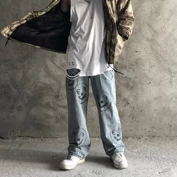 

Summer jeans pants women high waist drape wide leg female autumn thin straight drag mopping jeans nine pants casual women blue