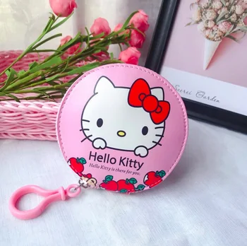 

45pcs Hot Sale Leather Cartoon Coin Purse Party favors Wholesale Girls Key Case Wallet Children Cat Zipper Headset Bag Coin Bag