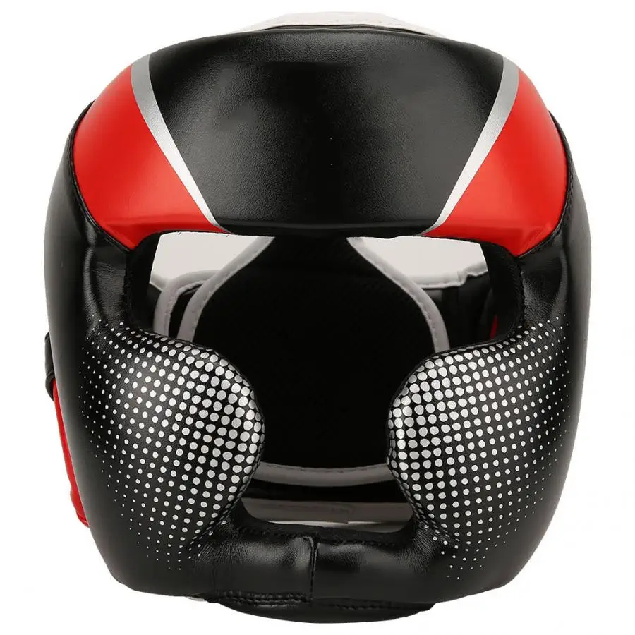 Мужские боксерские шлемы, Муай Тай, Sanda, каратэ, тхэквондо, Боевая тренировка, защита головы, защита для фитнеса, спорта, защитный шлем - Цвет: Красный
