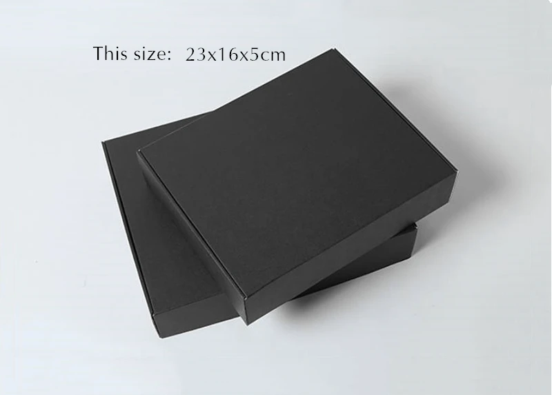 Black Color Packaging Box, Small Gifts Box, Kraft Paper Box for Wig Jewelry, Custom Printed Logo, 5 Pcs, 10Pcs 13 Hd9a5208f15e545cc802b6073c2024a1dd