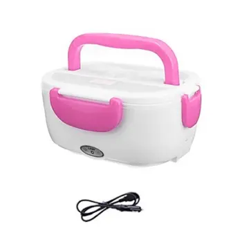 

Mini Electric Car Heat Insulation Thermo Lunch Box Charging Hot Rice Cooker Multi Functional Plug Plastic Box Seal Cutlery