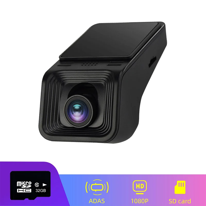 EKIY USB ADAS Автомобильный видеорегистратор Full HD 1080P Универсальный Автомобильный dvd-плеер на основе Android навигационная система - Название цвета: 32GB SD Card