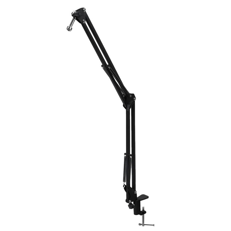 

N B-35 Microphone Scissor Arm Stand 75Cm High Tabletop Boom Mic Suspension Mount for Blue Yeti Pro USB Microphone Holder