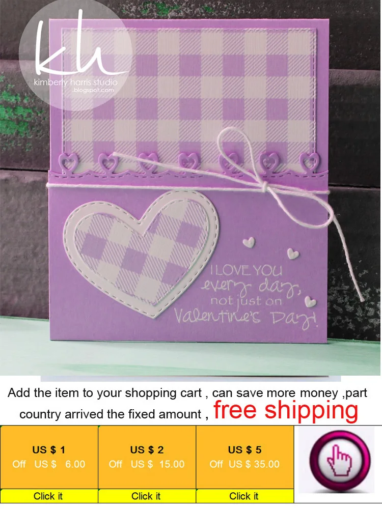 Heart Stitch Cutting dies for scrapbooking 01