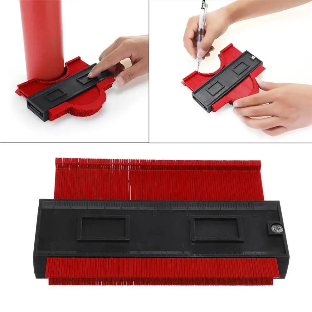 

Universal Plastic Contour 5 Inch Plastic Profile Copy Contour Gauge Standard Pipe Tile Laminate Tool