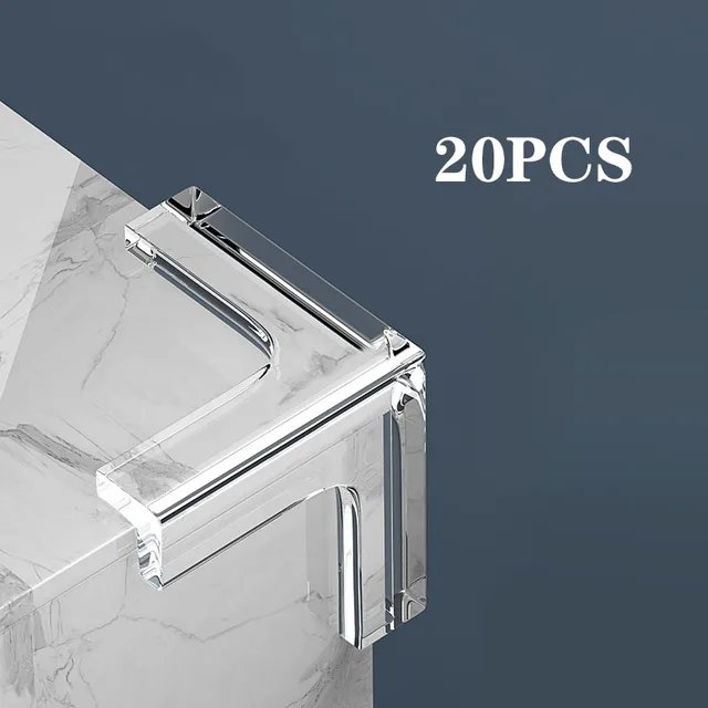 10/20PCS Child Baby Safety Silicone Protector Table Corner Edge Protection Cover Children Anticollision Edge & Guards For Kid Type T 20PCS