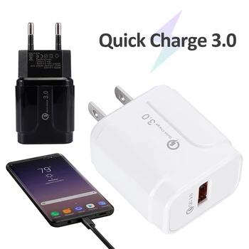 

USB Charger Quick Charge 3.0 for IPhone 7X8 IPad Fast Wall Charger Head for Samsung S9 Xiaomi Mi 8 Huawei Mobile Phone Charger