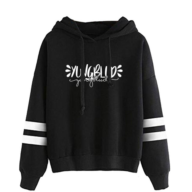 YUNGBLUD THEMED STRIPED HOODIE (28 VARIAN)