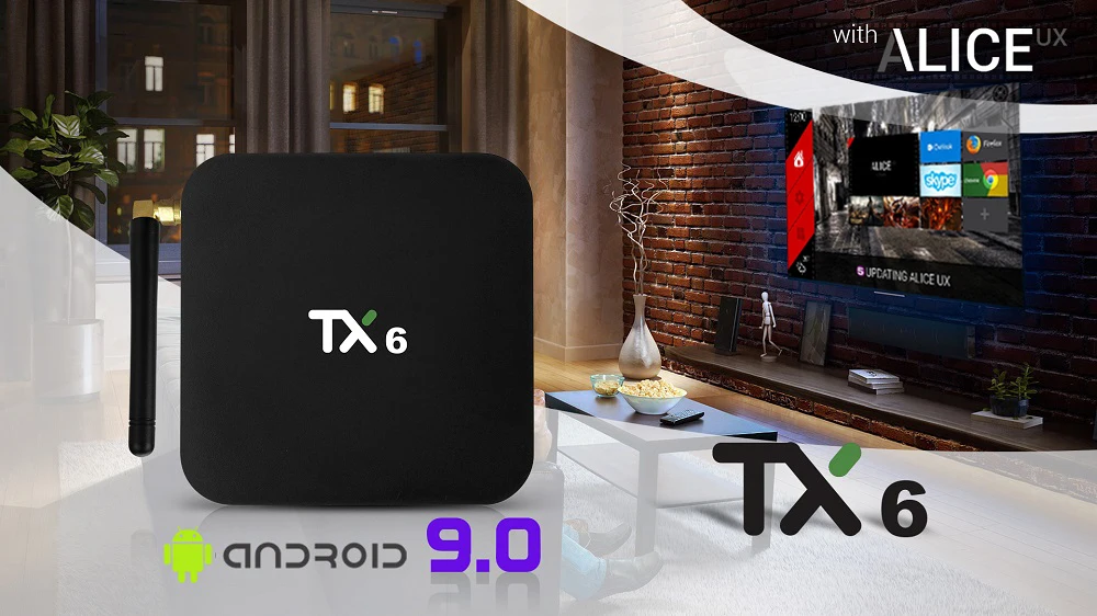 4 ГБ ОЗУ 64 Гб ПЗУ TX6 Мини Смарт ТВ приставка Android 9,0 Allwinner H6 2 Гб 4 к TX6 медиаплеер телеприставка 2,4 г/5 ГГц двойной WiFi BT4.1
