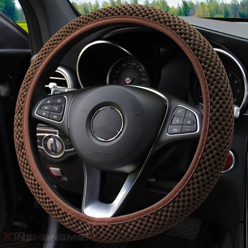 steering wheel covers tan