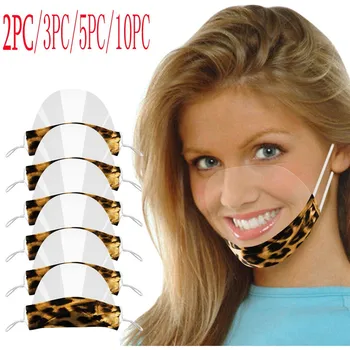 

Adult Lip Language Visual Transparent Printed PVC Face Mask