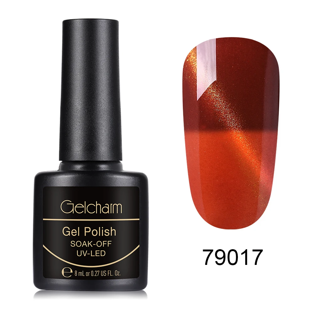 Gelcharm 8 мл Магнитный Гелевый лак для Ногтей Стойкий винный красный кошачий глаз дизайн ногтей гель лак для маникюра отмачиваемый УФ светодиодный гель лак - Цвет: WBMY79017