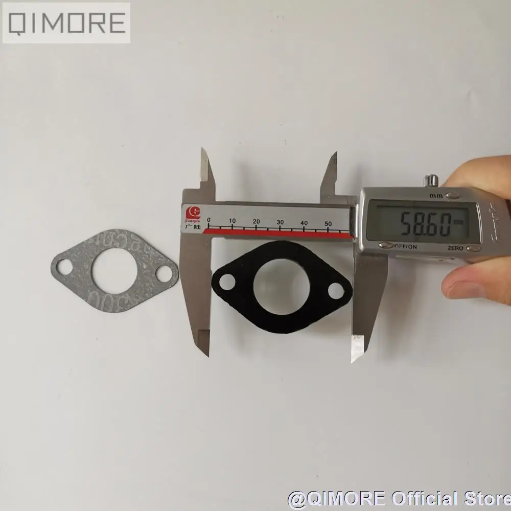 Carburetor Intake Manifold Spacer Insulator for 4 Stroke Scooter Moped 152QMI 157QMJ 1P57QMJ GY6 125 GY6 150