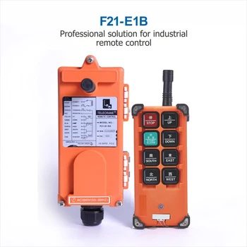 

Telecrane remote control F21-E1B 6 single speed button industrial wireless crane and hoist radio remote control F21E1B