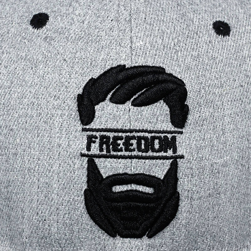 Оригинальная Кепка snapback мужские бейсболки с плоским краем кепки вышивкой усов