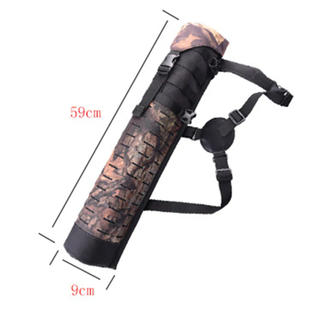Outdoor Hunting Back Arrow Quiver Archery Bow Arrow Holder Belt Bag Camo